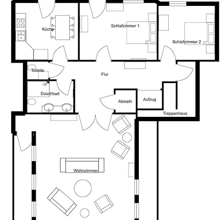 Neu! Penthouse-wohnung Mit Dachterrasse In Der Bremer Innenstadt Apartment *